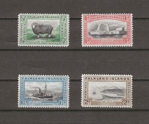 FALKLAND ISLANDS 1933 SG 127/30 MNH