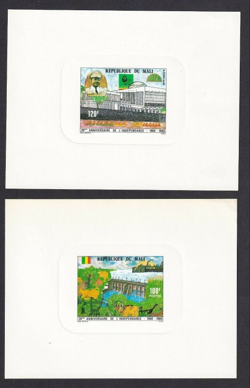 FRANCE MALI DELUXE PROOFS x2 100Fr, 120Fr, INDEPENDENCE #15