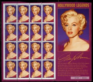 GRENADA  MARILYN MONROE SHEET OF SIXTEEN  MINT NH  