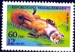 Vulpes Vulpes, Wild Animal, Malagasy stamp SC#1184 MNH