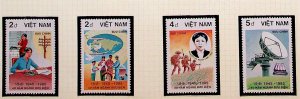 NORTH VIETNAM Sc 1656-9 NH ISSUE OF 1986 - POSTAL SERVICE - (CJ25)