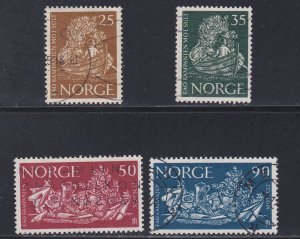 Norway # 433-436, Freedom From Hunger, Used, 1/2 Cat.