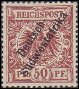 German South West Africa #12, Incomplete Set, 1898-1899, Hinged