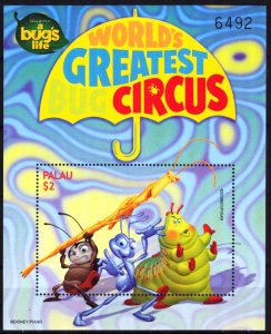 Palau 1998 Disney Circus A Bugs Life Mi. Bl.74 S/S MNH