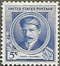 United States #882 5c Edward A. MacDowell MNG (1940)