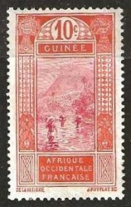 French Guinea 68b, mint,  no gum, chalky paper variety.  1913. (F397)