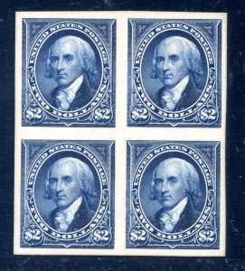 US SCOTT #262P4 BLOCK OF 4 MINT-GEM PROOF SCV $2,500