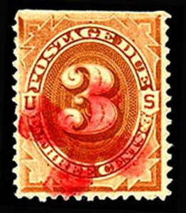 U.S. POSTAGE DUE J3  Used (ID # 38949)