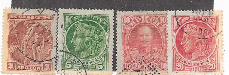 Crete #50-53 set complete  (U) Cat.$2.25