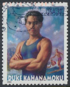 USA  SC#  3660  Used Duke Kahanamoku   see details & scan