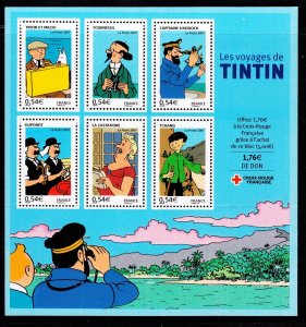 FRANCE Sc 3334a NH MINISHEET OF 2007 - CARTOONS - (CT5)