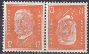 Germany #373a F-VF Unused Tete-Beche Pa ir CV $22.50 Z582