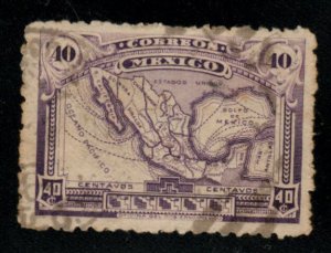 MEXICO Scott 626 Used  map stamp