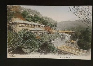 1929 Yokohama Japan View of Sokokura Hakone Picture Postcard Cover