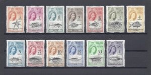TRISTAN DA CUNHA 1961 SG 42/54 MNH