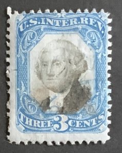 USA REVENUE STAMP SECOND ISSUE 1871 3 CENTS  SCOTT #R105