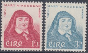 IRELAND Sc # 167-8 CPL VLH MOTHER MARY AIKENHEAD