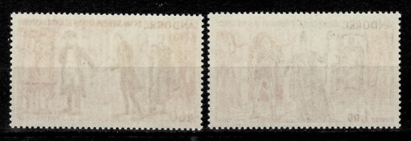 Andorra French 1964 ☀ Historial events Mi: 183-84 - € Kw: 40 Eur ☀ MNH**