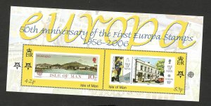 ISLE OF MAN-GB-MNH**   PERFORATED BLOCK - 50 years EUROPA CEPT- 2006. 