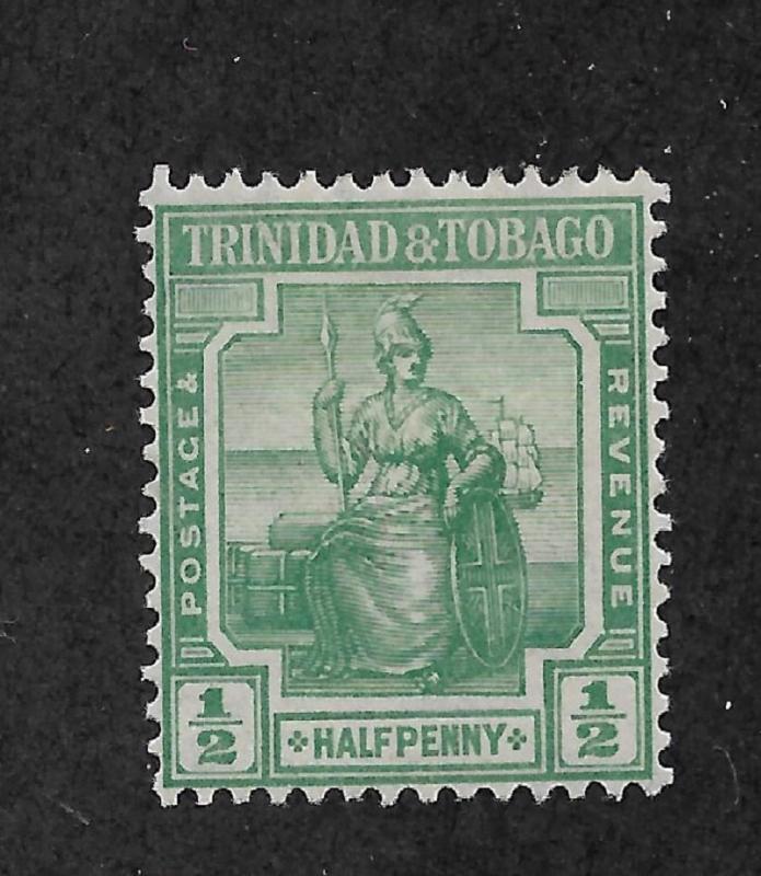 Trinidad & Tobago 1921 Scott # 12,VF Mint Hinged*OG (SP-3)