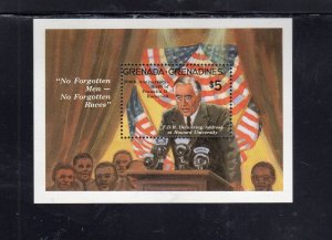 GRENADA GRENADINES #503a 1982 ROOSEVELT MINT VF NH O.G S/S
