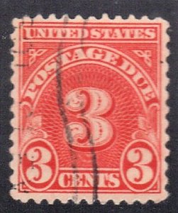 USA SC# J72 USED 3c 1930 POSTAGE DUE SEE SCAN