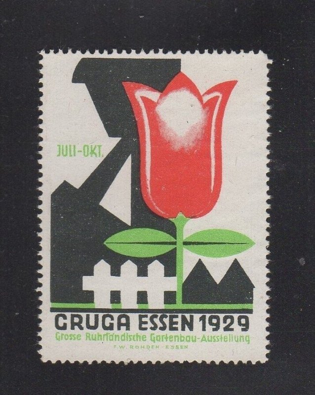 German Advertising Stamp - GRUGA Horticultural Exposition Essen 1929