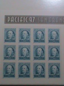 UNITED STATES STAMP:1997-SC#3139 PACIFIC 97 SAN FRANCISCO, CA.  MINT FULL PANEL