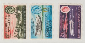Rhodesia & Nyasaland Scott #180-181-182 Stamp - Mint NH Set