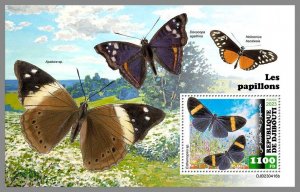 DJIBOUTI 2023 MNH IMPERF. Butterflies S/S #416b