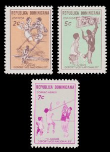 STAMP FROM DOMINICAN REPUBLIC 1971. SCOTT # 680 - 81 AND C186. UNUSED