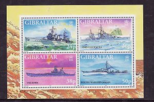 Gibraltar-Sc#732- id3-unused NH sheet-Battleships-1997-