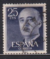 Spain 818 General Francisco Franco 1954