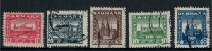 Denmark #156-60  CV $18.85