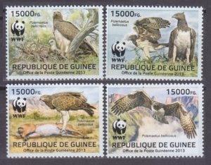 2013 Guinea 9865-9868 WWF / Birds 24,00 €