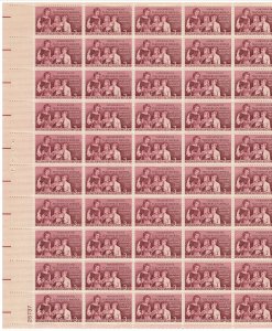 #1093 – 1957 3¢ School Teachers – MNH OG Sheet