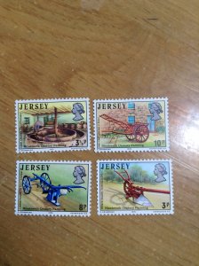 Great Britain ( Jersay)  # 120-123  MNH