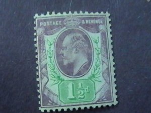 GREAT BRITAIN # 129--MINT/HINGED----VIOLET & GREEN----1902-11