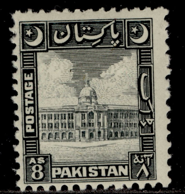 PAKISTAN GVI SG49, 8a black, M MINT. Cat £24. 