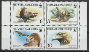 MACEDONIA 2001 WWF SG 319/22 MNH