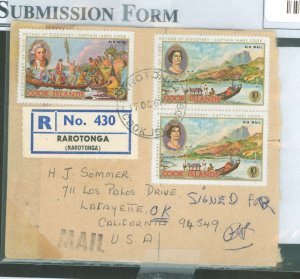 Cook Islands  registered cover