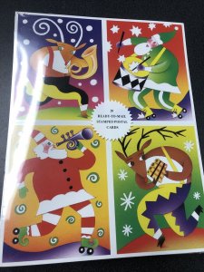 2003 UX401-404 MNH Sealed Pack of 20 Holiday Music Maker Postal Cards 23c