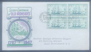 Scott 951 FDC USS Constitution Cachet Craft/Ken Boll Cachet