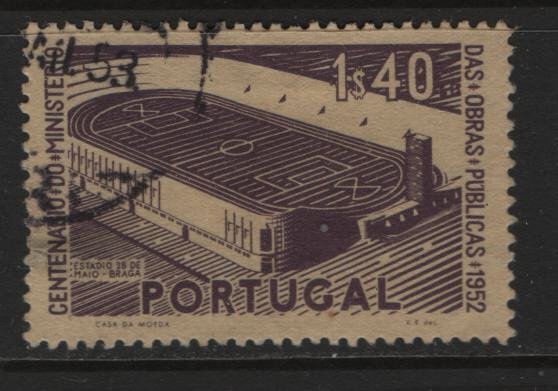 PORTUGAL, 758, USED, 1952, 28TH OF MAY STADIUM