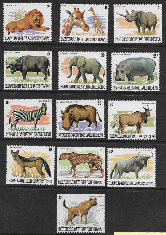 Burundi: Animal Set, Sc # 589-601, MNH (49505)