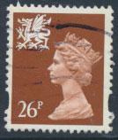 Great Britain Wales  SG W74 SC# WMMH61 Used 26p Machin see scan 