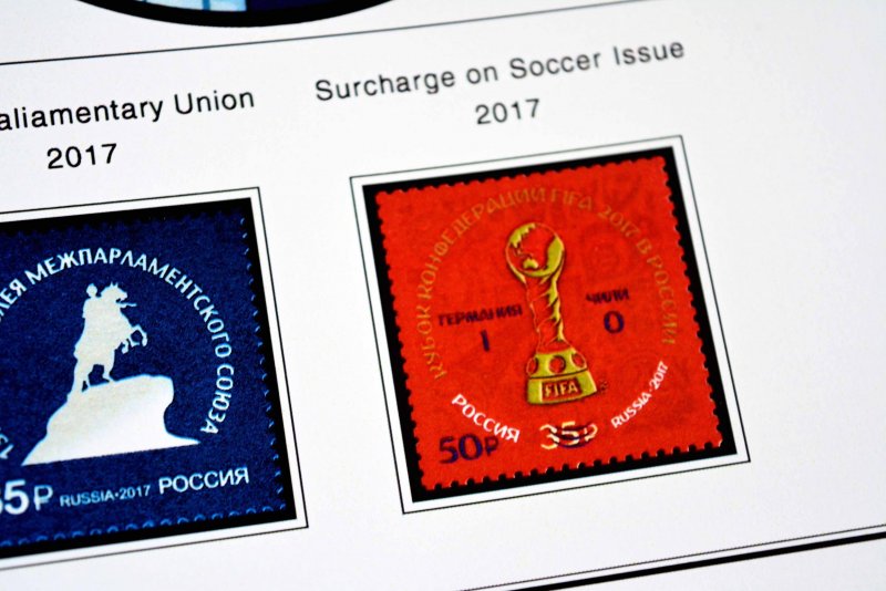 COLOR PRINTED RUSSIA 2017-2020 STAMP ALBUM PAGES (89 illustrated pages)