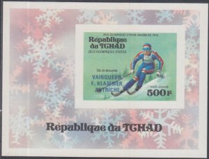 CHAD Sc# C180 MNH S/S - INNSBRUCK WINTER OLYMPIC GAMES 1976