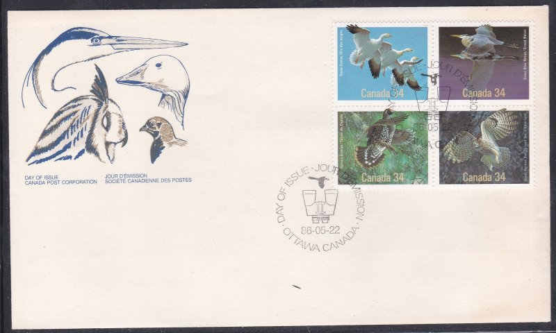 Canada # 1098a, Indigenous Birds, First Day Cover