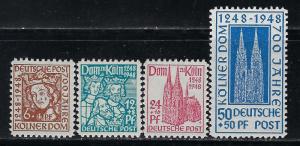 Germany AM-Post Scott # B298 - B301, mint nh